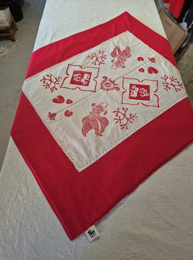 plaid rouge chakra racine et signe du poisson